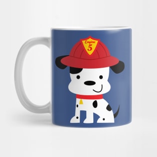 Fire House Dalmatian Puppy Dog Design Mug